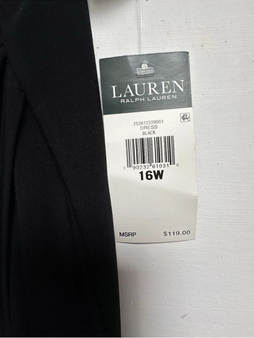 NEW NWT RALPH LAUREN DRESS 16W FAUX WRAP RUCHED SHEATH STRETCH WITCHY MSRP $119 - Picture 6 of 9